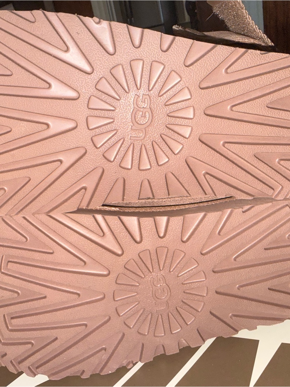 UGG Women's Suede Slip-On Clog in Chestnut Pink - Picture 10 of 13